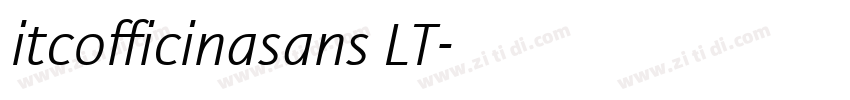 itcofficinasans LT字体转换
